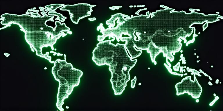 Dark mode interface showing active transit routes across a map mockup