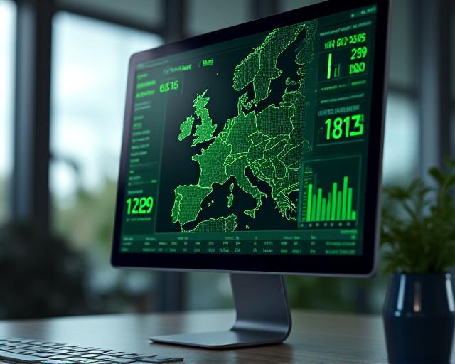 Digital logistics management dashboard showing global freight status