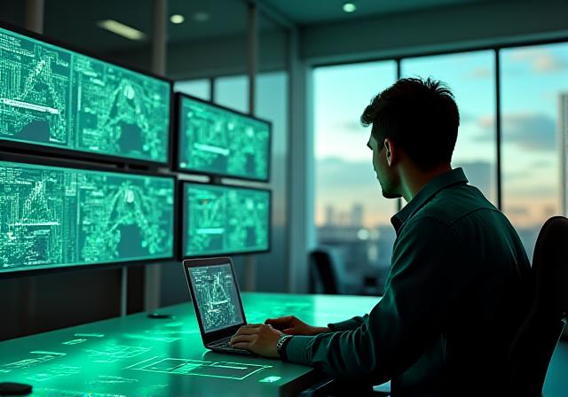 Logistics coordinator managing a digital freight dispatch board